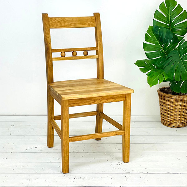 Ball back Chair made from oak wood