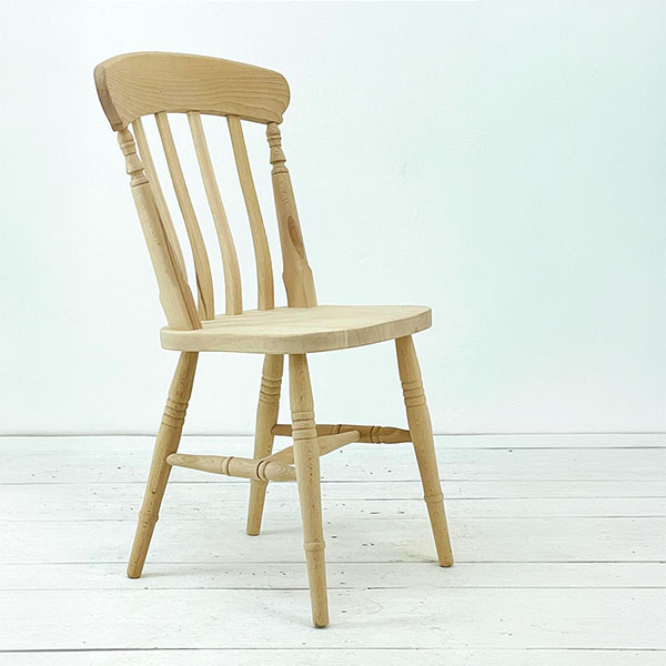 High Back Slat Chair made from oak wood